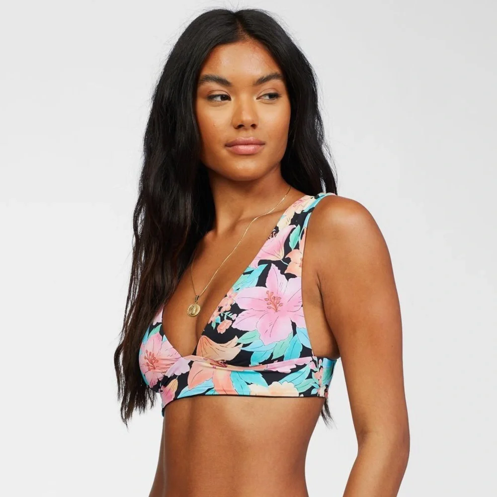 NEW Billabong Reversible Tropic Time High Rise Bikini Full Set
